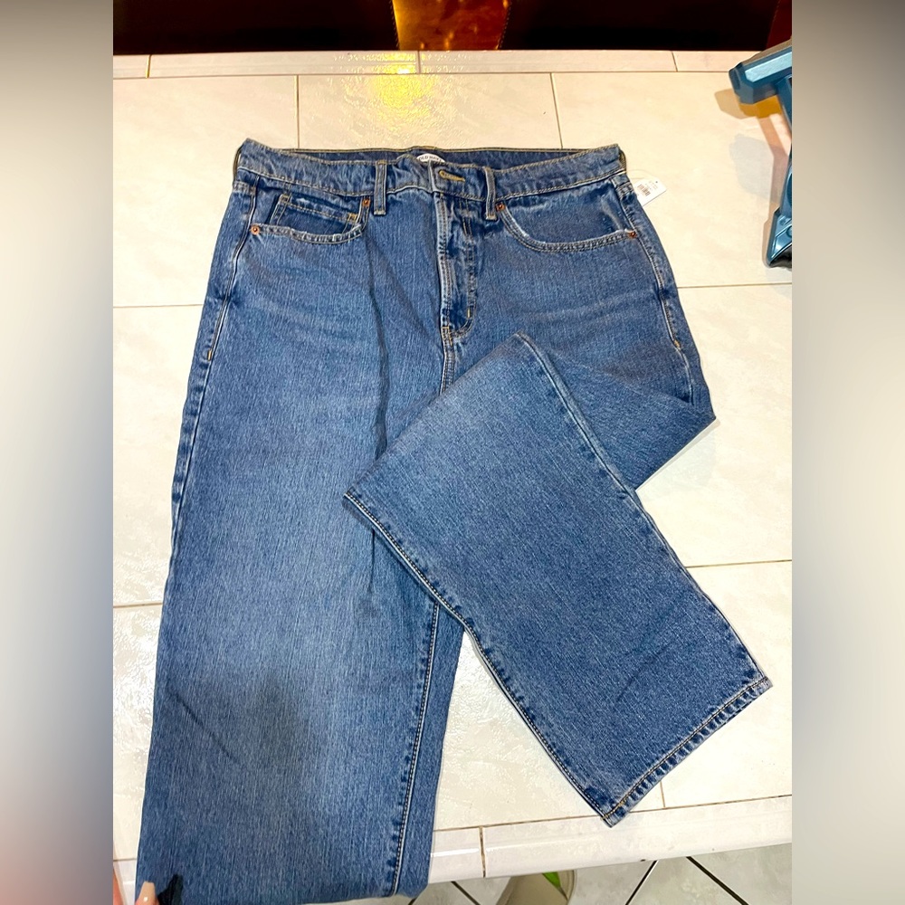 NWT Womens old navy straight leg jeans 12